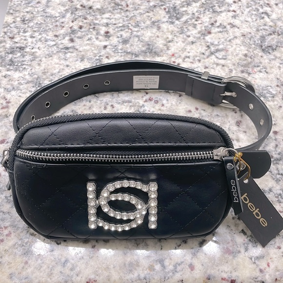 bebe Handbags - BEBE Black Bum Bag/fanny pack